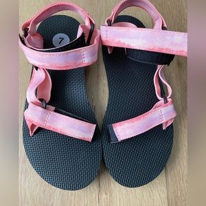 Teva Original Universal Tie Die Sorbet-Pink Sandals Size 7 new
